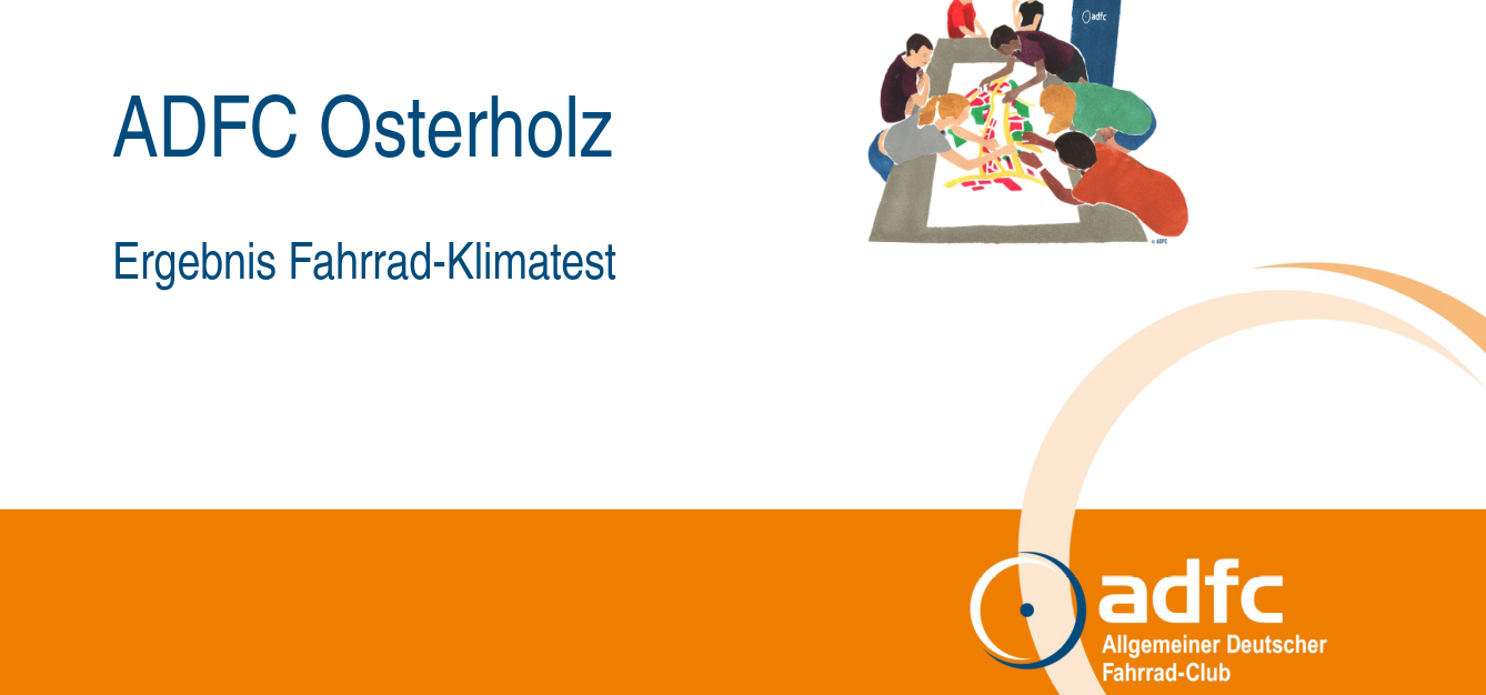 Fahrradklimatest Osterholz-Scharmbeck ADFC-Osterholz Ergebnisse Fahrradklimatest