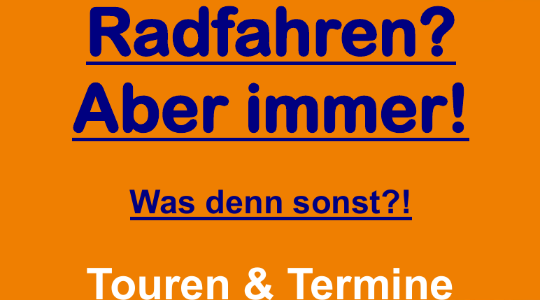 Touren und Termine 2025